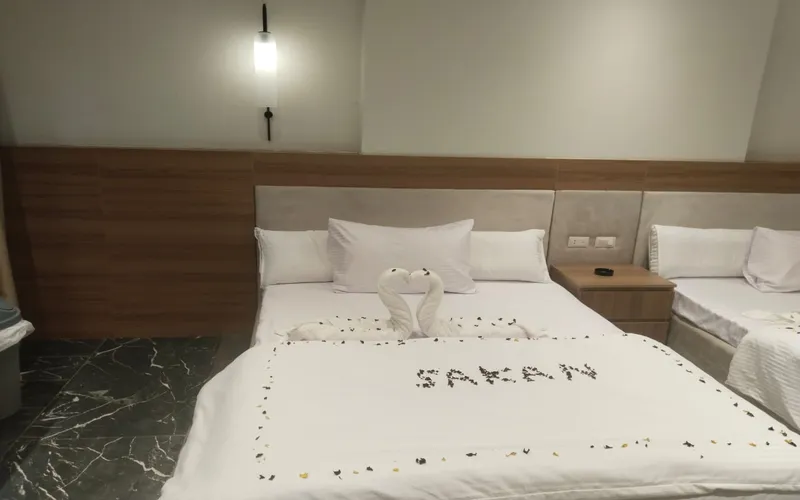 Private entrance to mini hotel