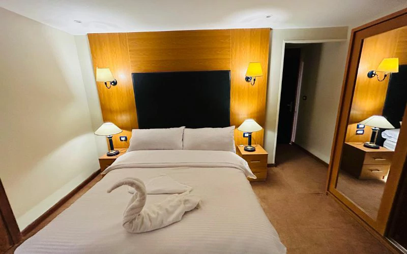 Main bedroom in studio – Mini Hotel Nuzly, Abbas El Akkad, Nasr City